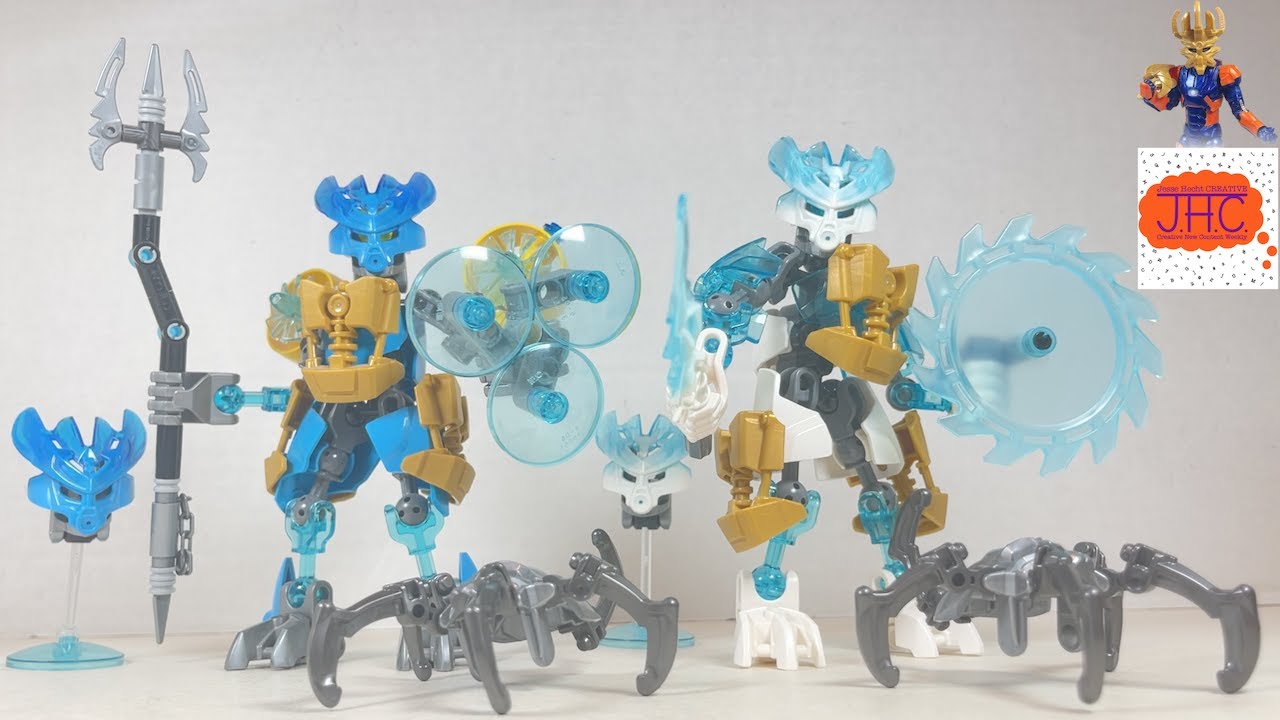 Kivoda Izotor LEGO BIONICLE Review Protector Water Ice Skull Spider Kitbash Custom Action Figure
