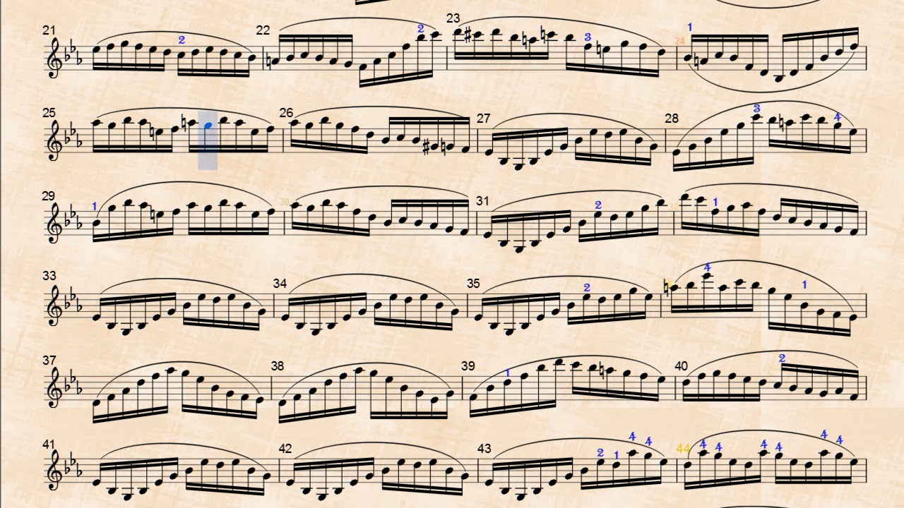 Wohlfahrt Op 45 Violin Etude no 43 tempo=40