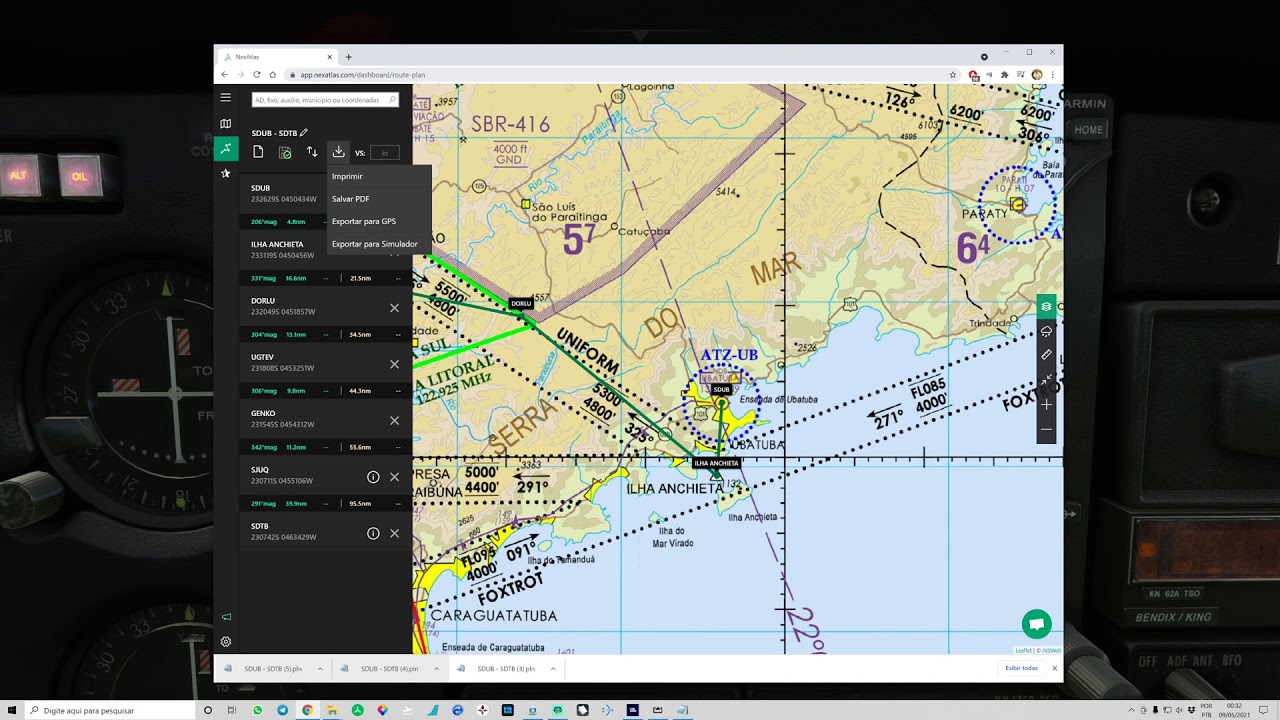 Voo de UBATURA ✈ ATIBAIA (Youtube & Twitch.tv)