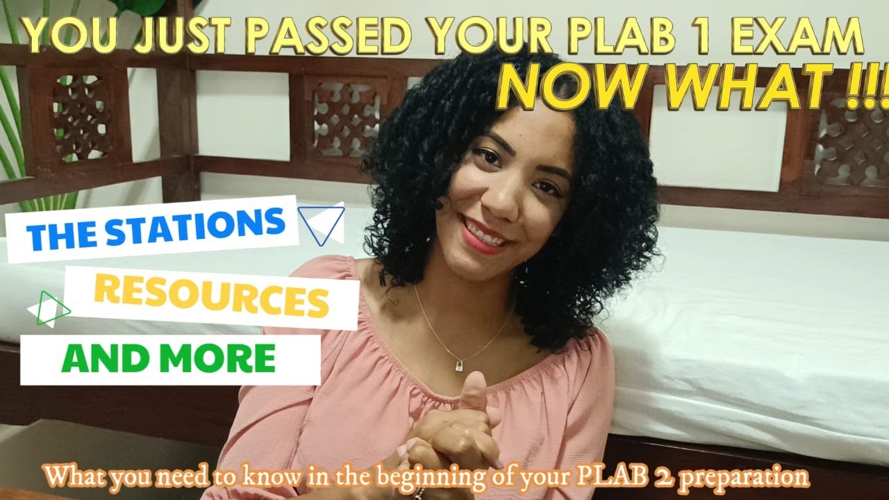 If you just passed the PLAB 1 exam, then this video is for you.