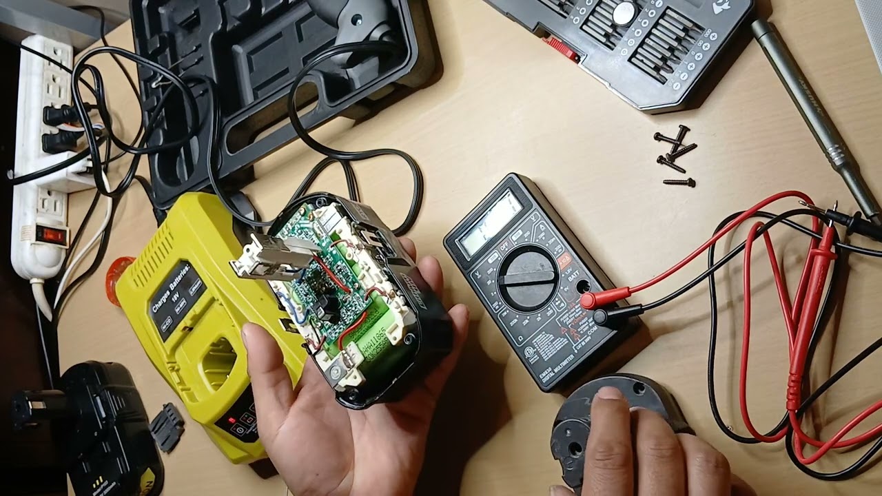 Como reparar una batería de un taladro RYOBI? pues aquí tengo un pequeño video tutorial 😊😊🤝🤝