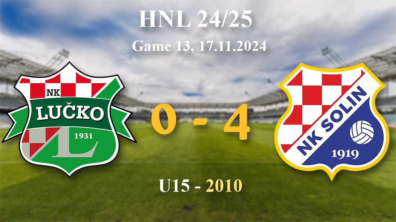 13. 2010 U15  Lučko 0-4 Solin, HNL 24/25, 17.11.2024 #croatiafootball #hnl