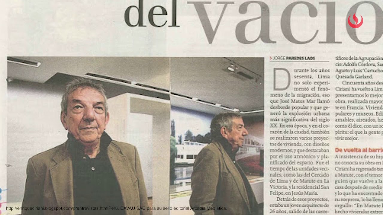 Entrevista a Enrique Ciriani para libro 