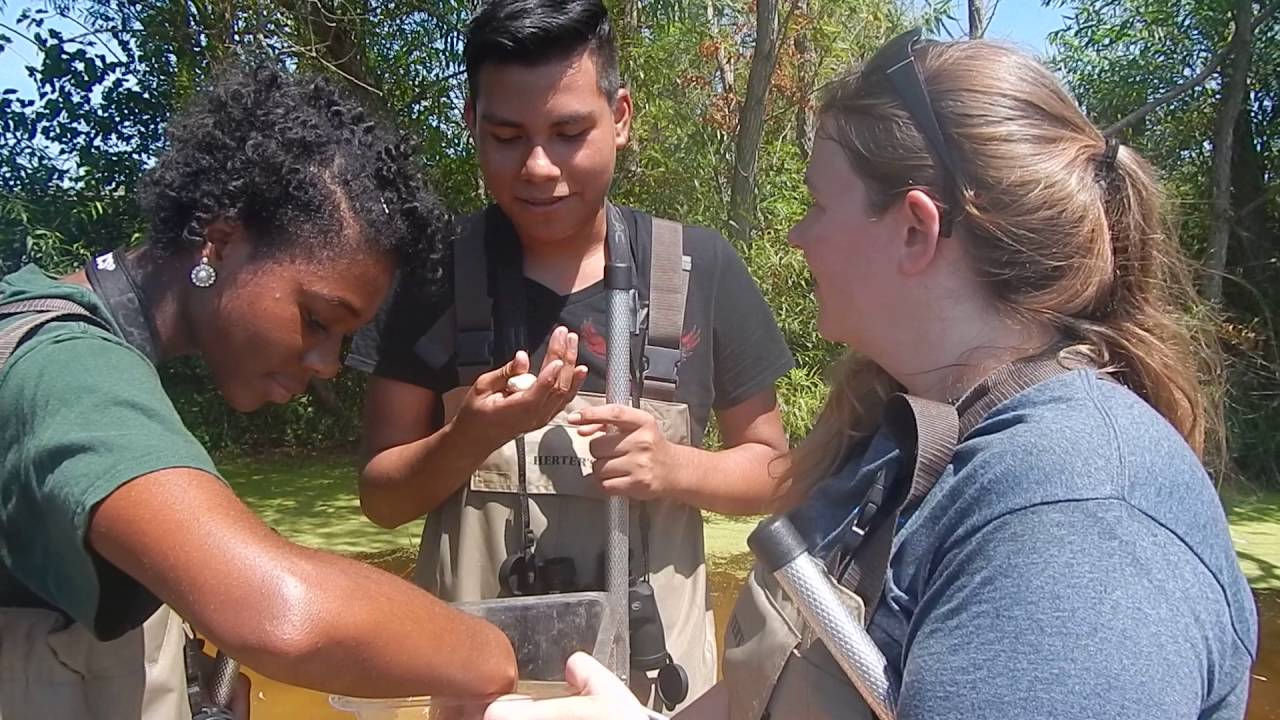 Kissing a tadpole!
