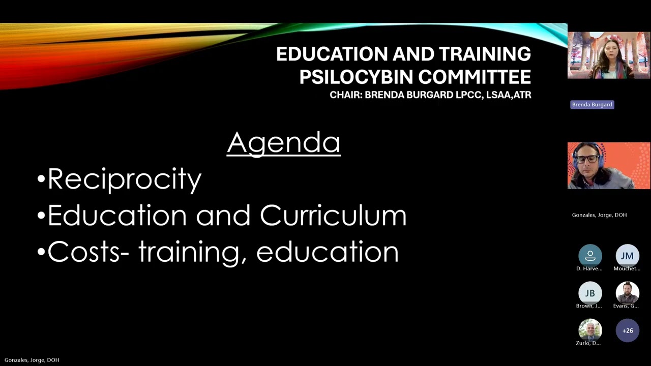 Medical Psilocybin Training and Education Committee - March 6, 2026