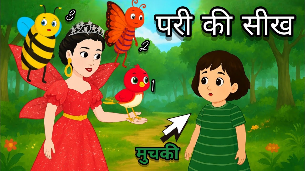 जंगल में तितली, मधुमक्खी और चिड़िया से मुलाक़ात Story in Hindi | Fairy Tales | MORAL STORIES |