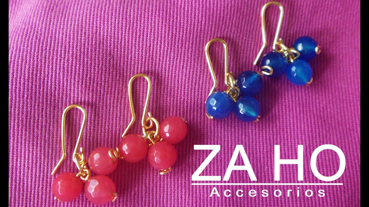 Como hacer Aretes en Alambre "APRENDA FACIL" BISUTERIA TUTORIAL 002