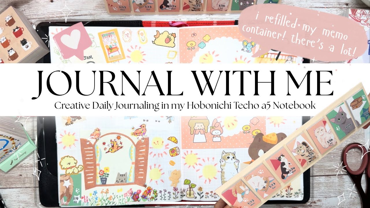 Journal With Me // Hobonichi Techo a5 Notebook // Have a great weekend! ♥️