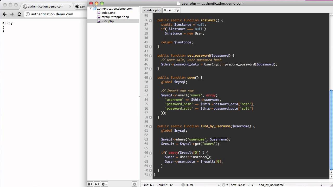 User Authentication in PHP (part 2)