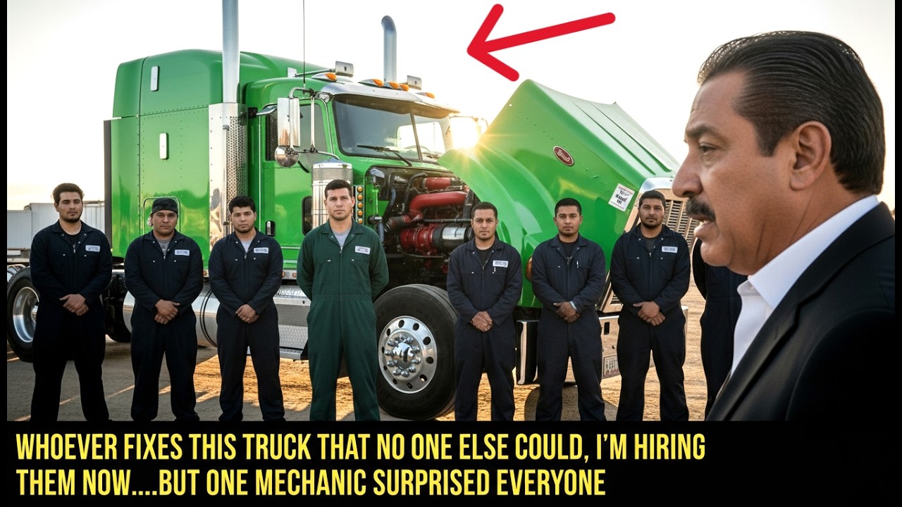¡A QUIEN ARREGLE ESTE CAMIÓN QUE NADIE PUDO, LO CONTRATO AHORA!..PERO UN MECÁNICO SORPRENDIÓ A TODOS