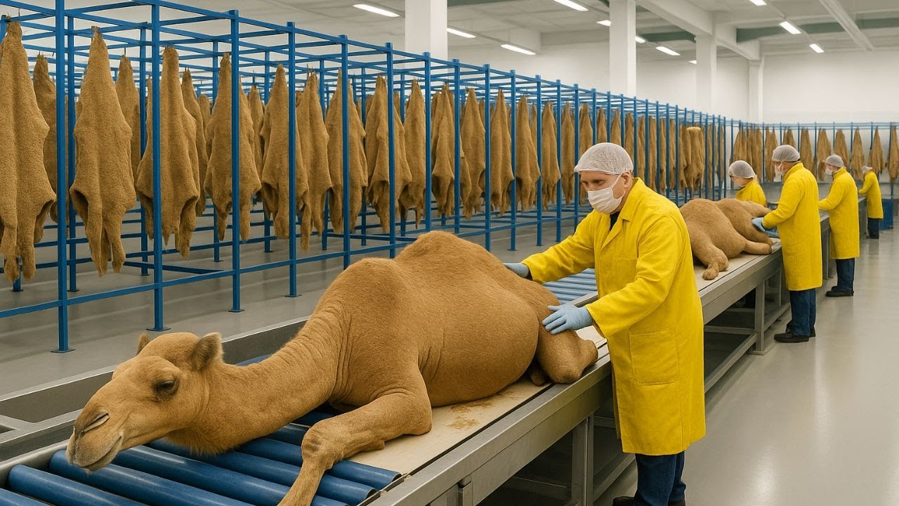 Inside the High-Tech Camel Leather Plant: Robots, Laser Cutting & Full Industrial Process