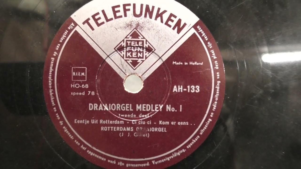 Draaiorgel ,,De Drie Accordeons": Draaiorgel medley Nr. 1. Deel 2. (1955).