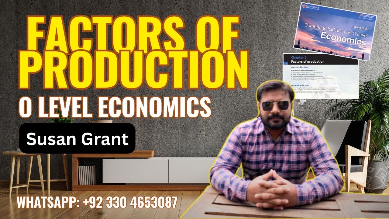 Factors of Production Explained | O Level Economics | Susan Grant