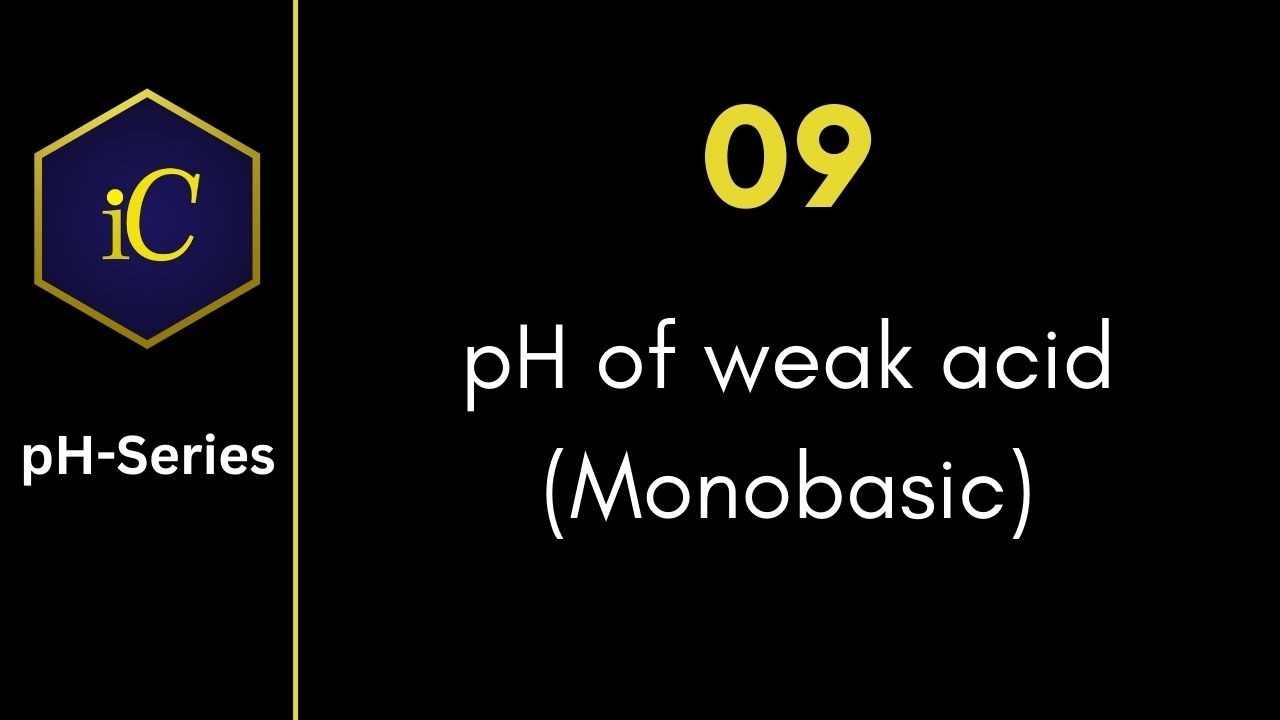 pH-09 pH слабой кислоты