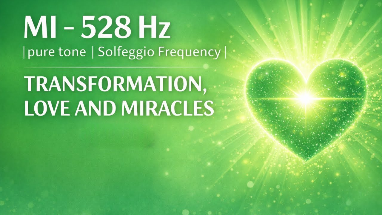 MI - 528 Hz | pure tone | Solfeggio Frequency | Transformation, Love and Miracles #healing