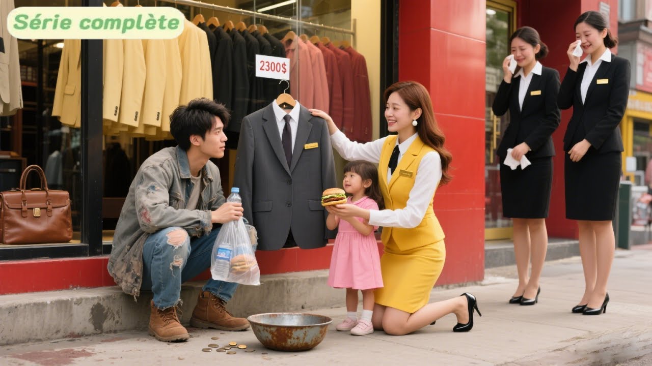 L’enfant pleure pour son père. Une mère célibataire embauche un mendiant… qui est un PDG amnésique !