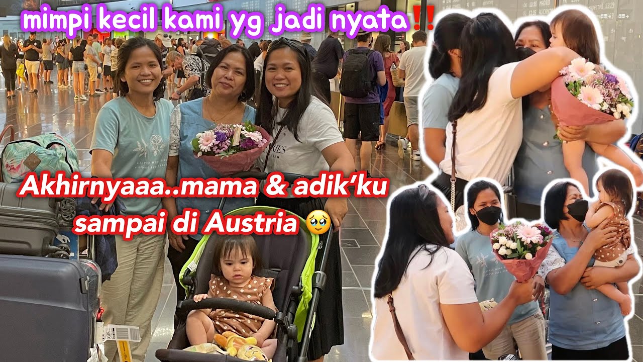 MIMPI KECIL JADI NYATA‼️AKHIRNYA&hellip;DIAM2 MAMA & ADIK&rsquo;KU SAMPAI DI AUSTRIA🥹