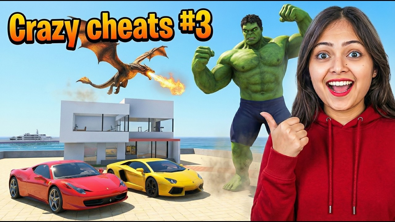 I become Hulk in INDIAN BIKE DRIVING 3D GAME 🔥🔥🔥 