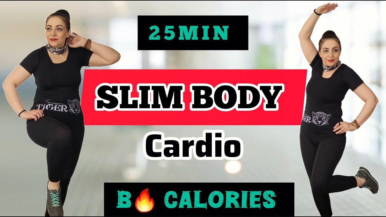 25-MIN SLIM BODY CARDIO, BURN FAT & BOOST ENERGY, ALL STANDING, LOW IMPACT, WARM-UP & COOL-DOWN