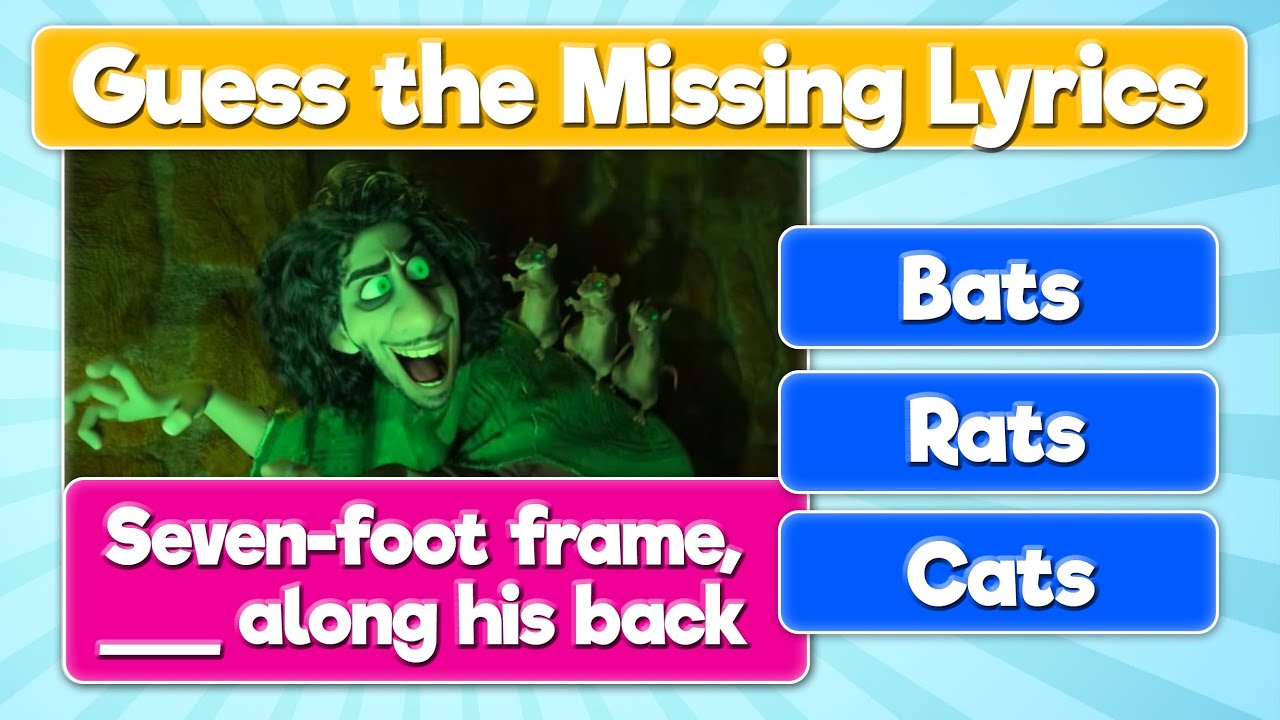 Guess the Missing Lyrics... Encanto edition!