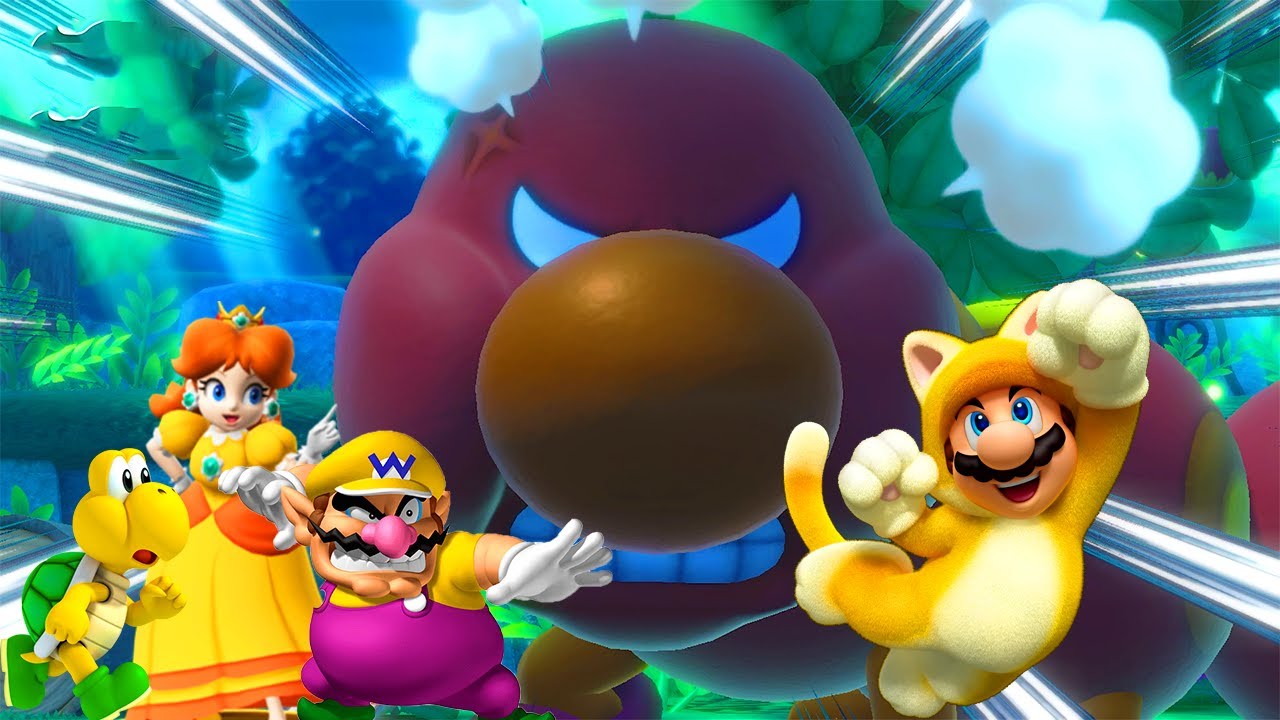 Super Mario Party - Lucky Battles - Lucky Mario vs Yellow Characters