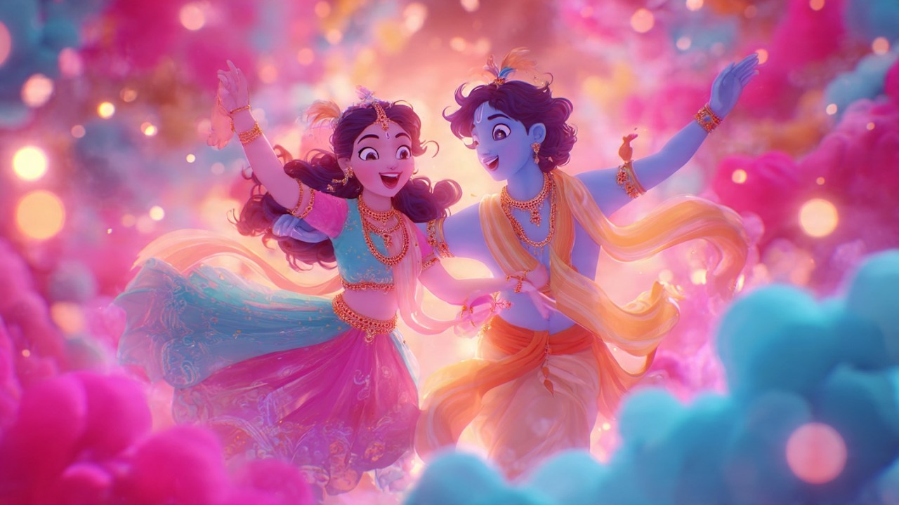 Holi Hai | Cute Bal Krishna and Radha Holi Celebration | होली खेल रहे  | 2026 Best Holi Song