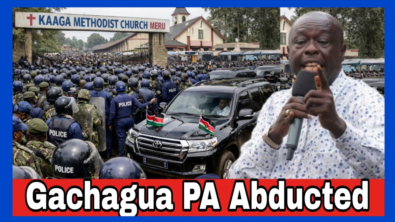 Gachagua blocked from Kaaga Church in Meru,where Kindiki was also set to attending,his PA abducted