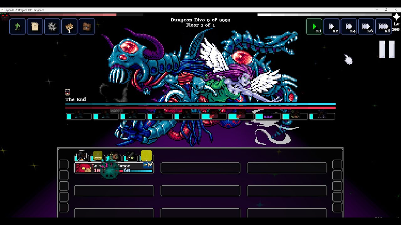 Legends Of Dragaea Idle Dungeons : Final Boss One Shot 100m damage ( the end )