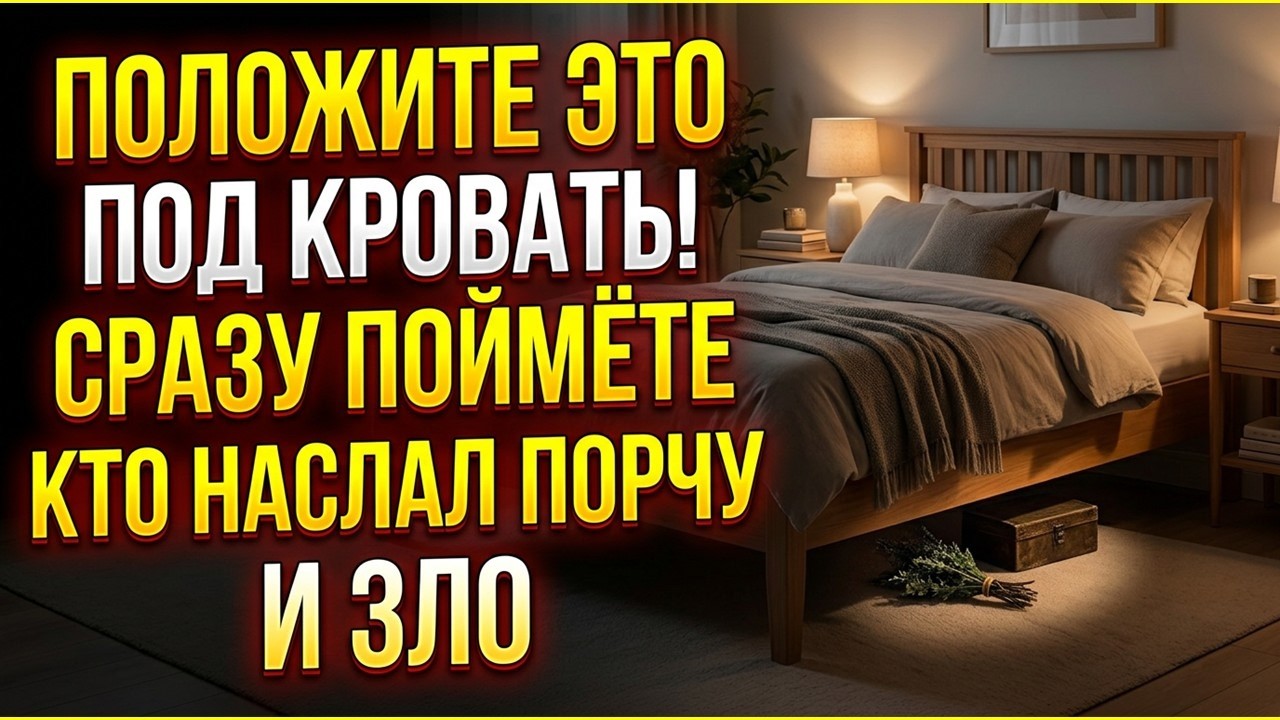 Беда приходит через подклад. Положите это под кровать на ночь, утром поймете кто наслал порчу и зло