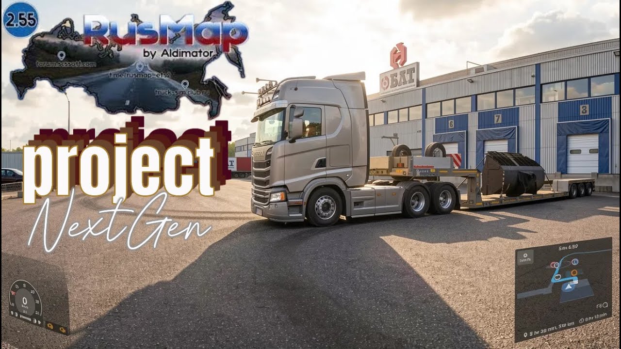 transport russia map-ETS2 v 1.58 -scania r 770 V8-project NEXTGEN