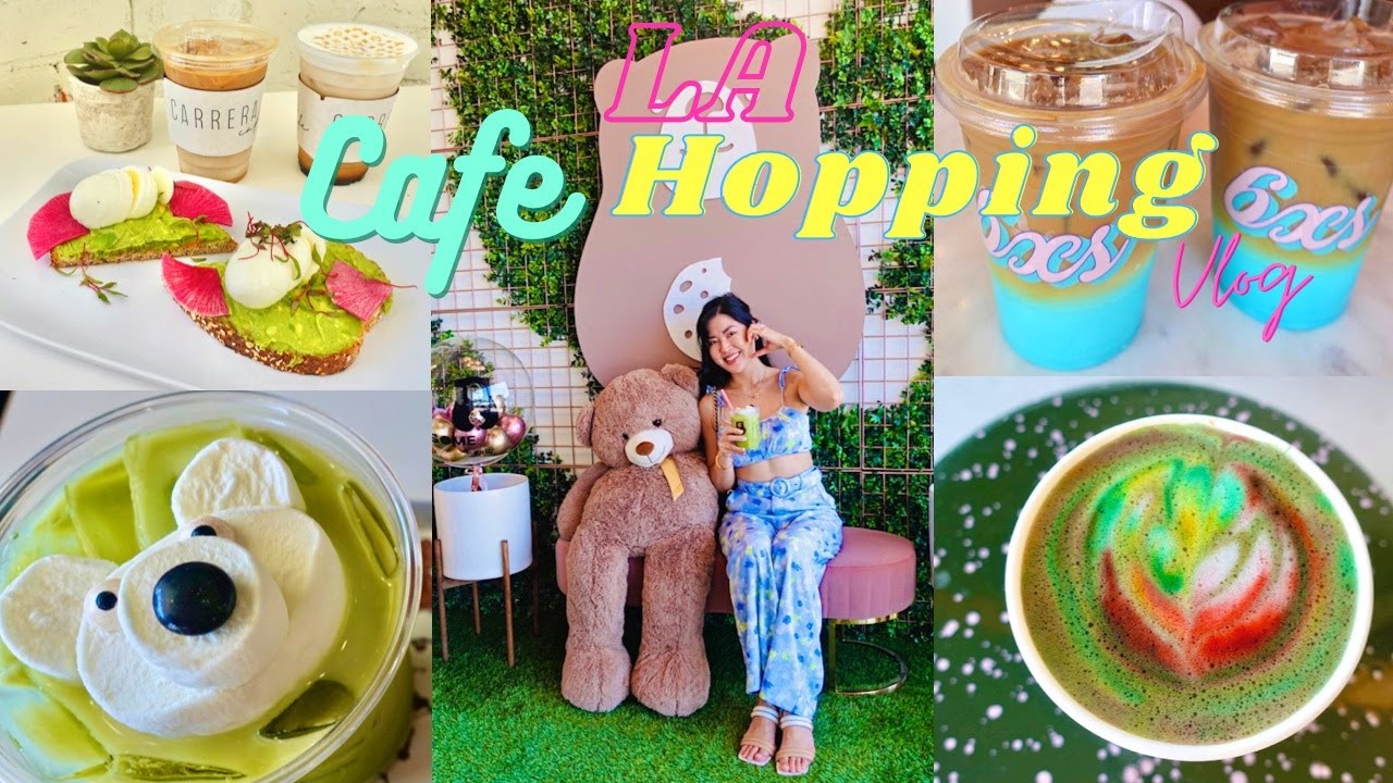 Cafe Hopping in LA 🧸 (Koreatown & Melrose): Pink Wall, BTS, Girls' Generation, Matcha Lattes, Brunch