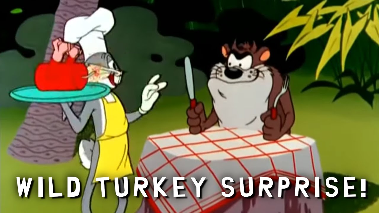 Wild Turkey Surprise Bugs Bunny and Tasmanian Devil Taz Full Clip HD