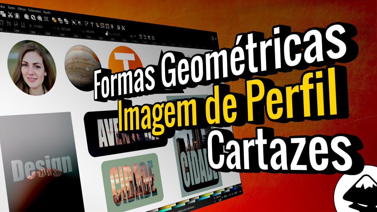 Recortar imagens com formas 🟠 geométricas ⭐ ou texto, no Inkscape 🤩