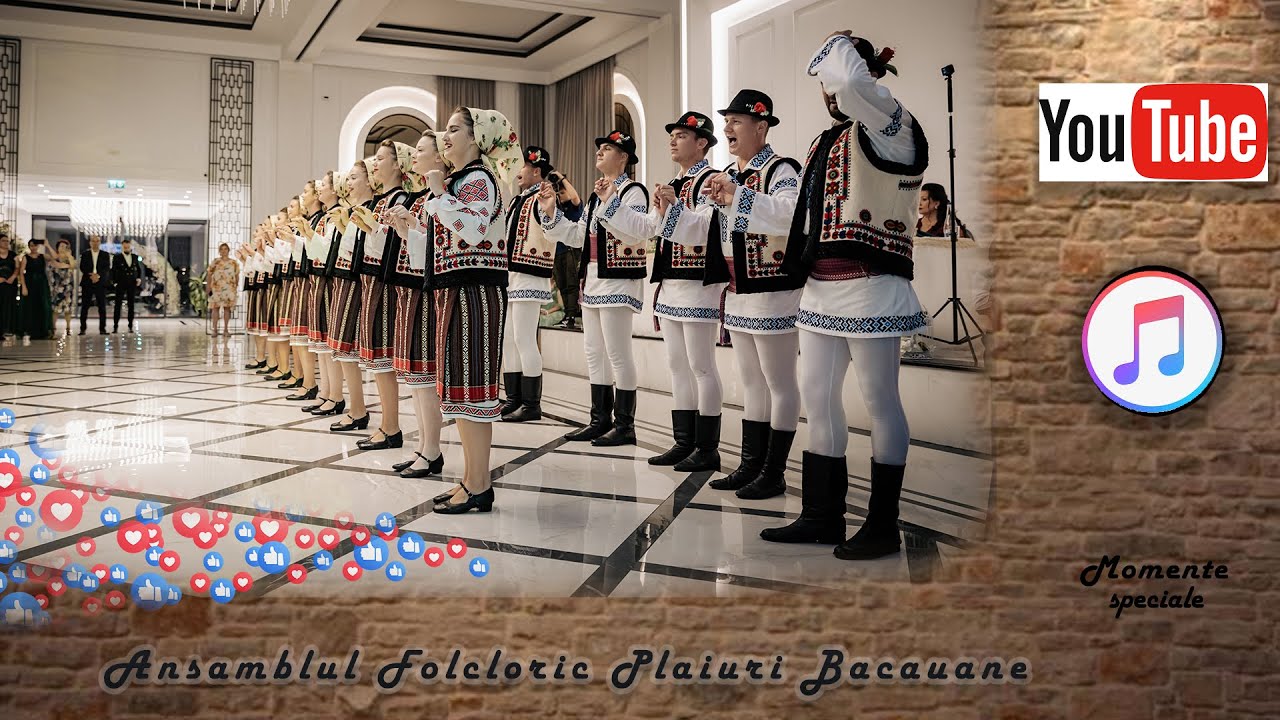 ✅Super dans popular interpretat de ansamblul folcloric Plaiuri Bacauane🔴✅Nunta Casianna si Vlad💖