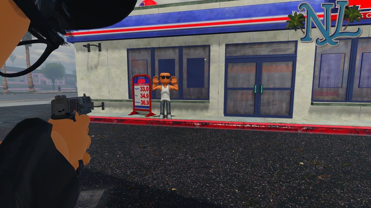 The Opps spun so we got back and killed their big homie in RBLX GTA RP!
