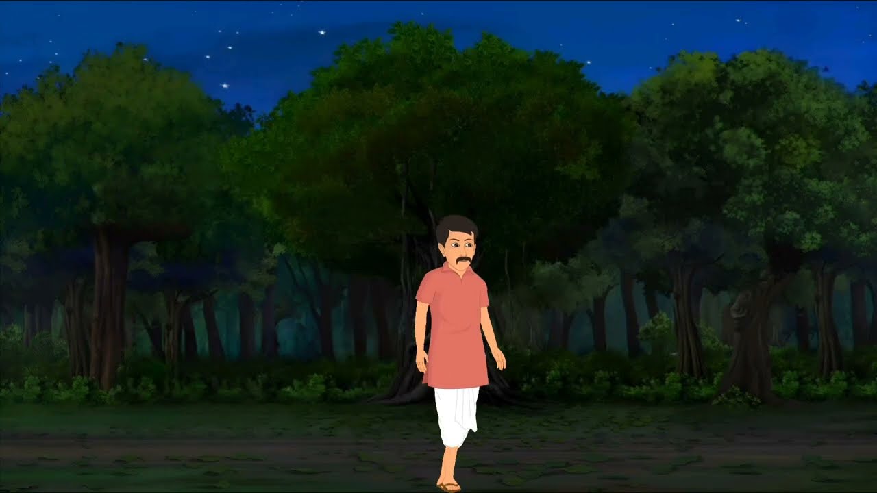 Chalawa ganv ka rasta छलावा | Village Horror Story Beeti raat | Hindi Haunted Cartoon Horror Kahani