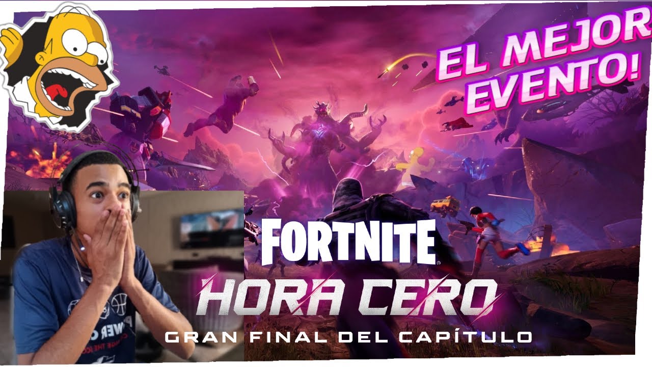 Mi REACCION AL MEJOR EVENTO DE FORTNITE HORA CERO!!