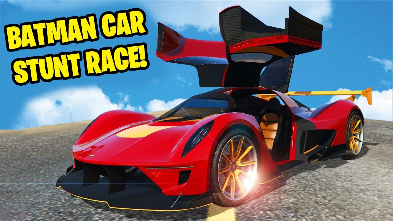GTA 5 Impossible Stunt Race With Batman's Car🦇