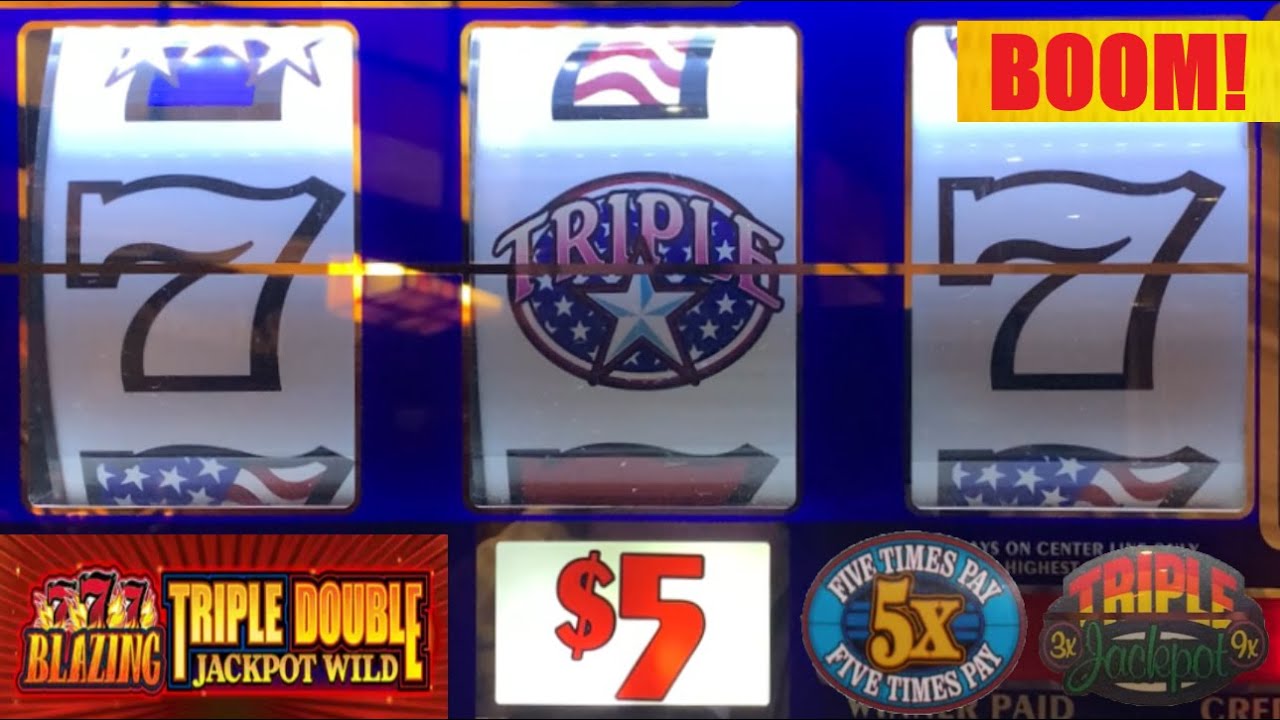 BIG WIN! Triple Jackpot + Double 3x 4x 5x Pay + Triple Stars + Blazing 777 slot play! #slots