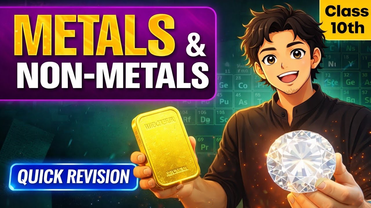 Metals and Non-Metals | Class 10 Science Chapter 3 | Full Quick Revision