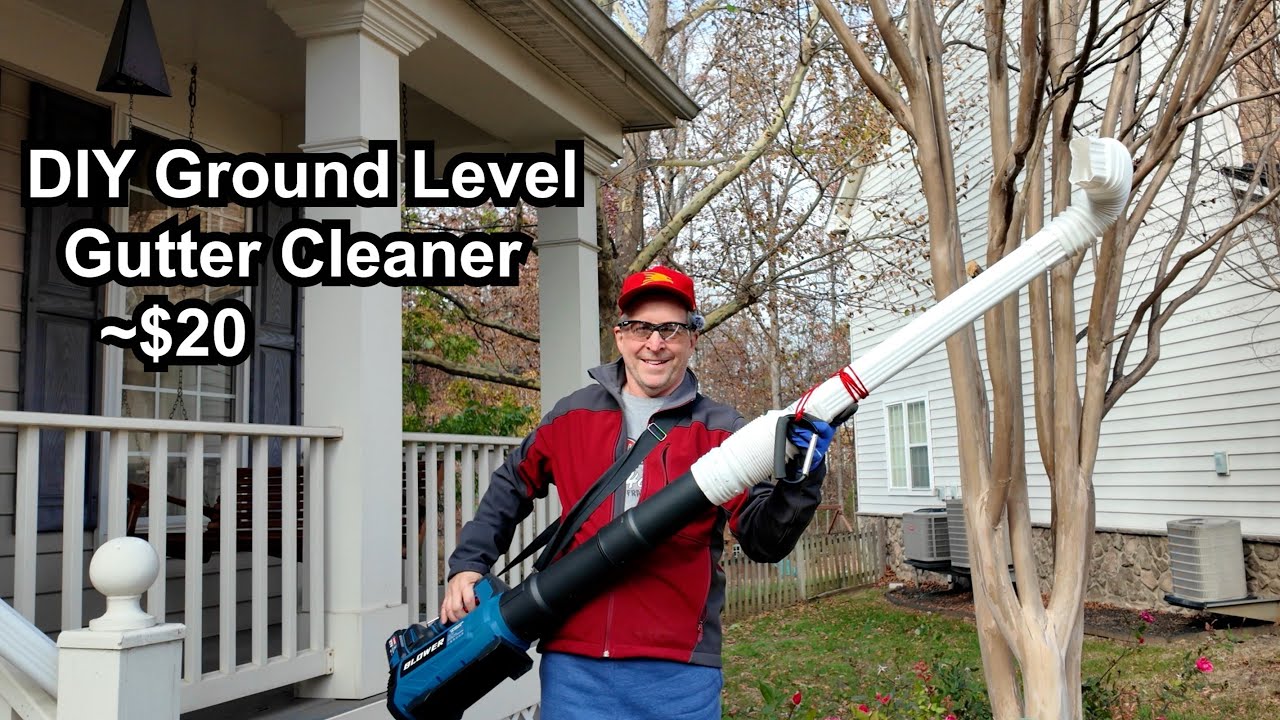 Make a +12ft Gutter Cleaning Blower Extension: Easy ~$20 #diy