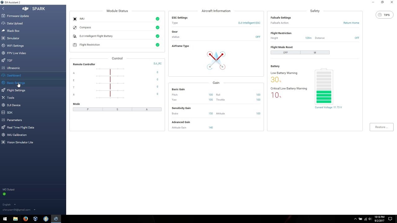 DJI Assistant 2 v1.1.2 - Enable Dev Tools