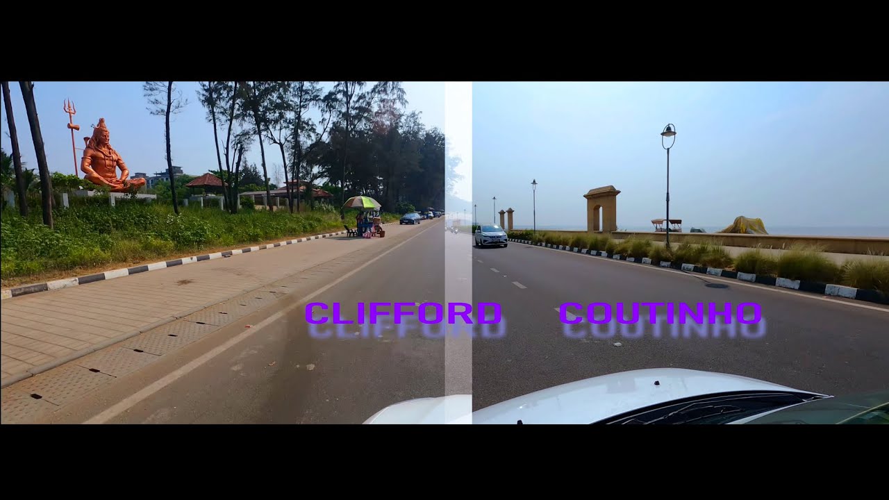 DAMAN  |  A DRIVE IN AND AROUND MOTI DAMAN FORT TO JAMPORE BEACH | 2 GOPRO HERO9 CLIPS COMBINED | 4K