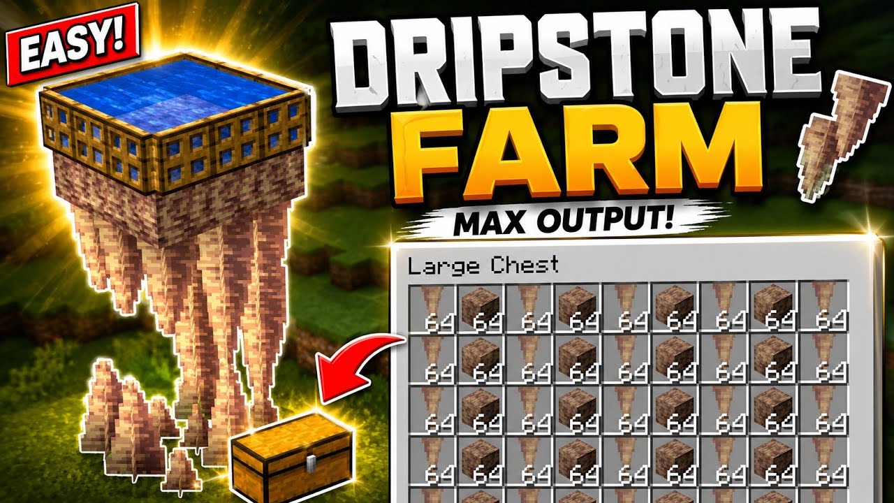 Drip Stone Farm | Minecraft 1.21+