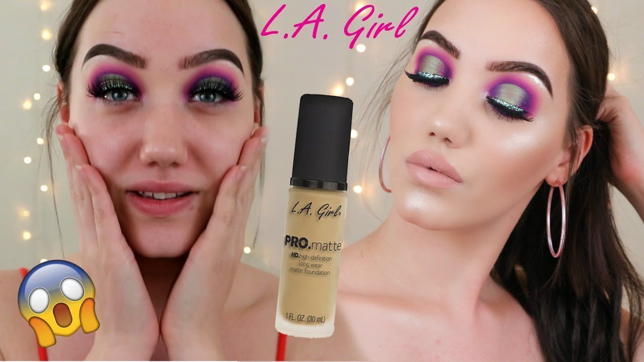 OMG! NEW LA GIRL PRO MATTE FOUNDATION REVIEW + WEAR TEST | makemeupmissa