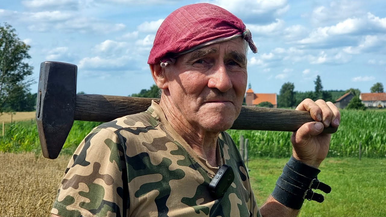 5-kg młotem wbijam pale jedną ręką? Budujemy płot bez używania prądu | Romek Zaklinacz Byków