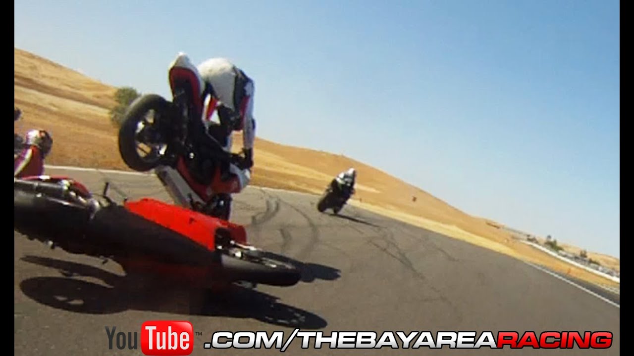 Buell 1125R Track Day + Ducati Crash!