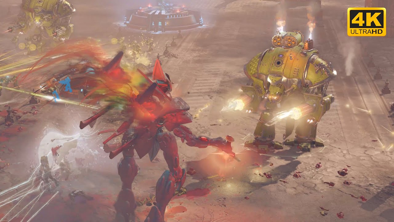 SUPER MASSIVE BATTLE! Space Marines vs Eldar - Direct Strike Mod - Cinematic Video - Dawn Of War 3