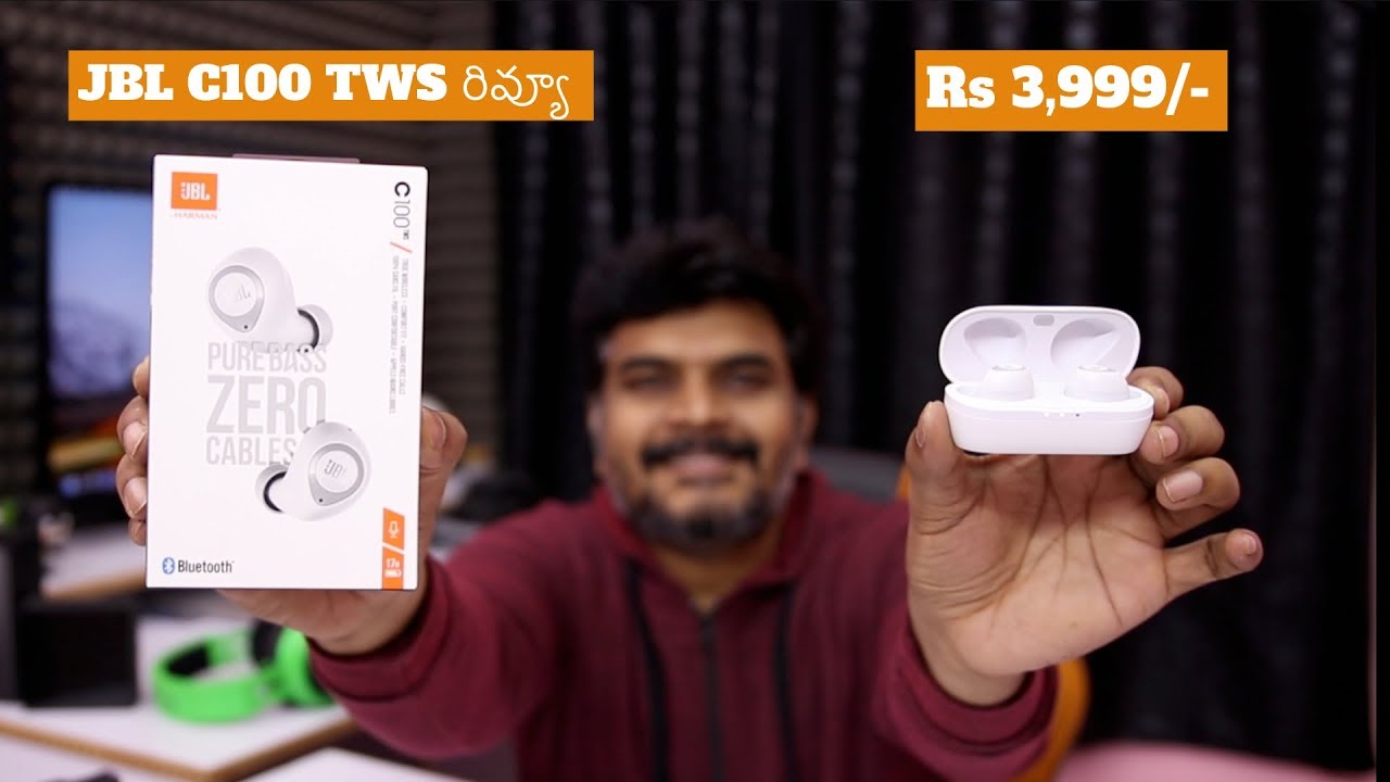 JBL C100TWS True Wireless Unboxing & Review ll in Telugu ll