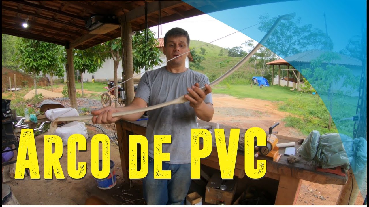 Como fazer um ARCO E FLECHA  RECURVO DE PVC. [ARSENAL CAIPIRA]